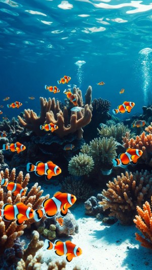 Clownfish Paradise: A Vibrant Coral Kingdom